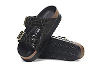 ARIZONA PAP PLATFORM CROCO BLK - Birkenstock