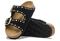 ARIZONA RIVET SUEDE BLACK - Birkenstock