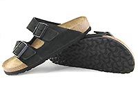 ARIZONA SUEDE SFB BLACK - Birkenstock