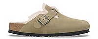BOSTON FUR TAUPE - Birkenstock