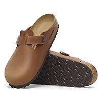 BOSTON NATURAL LEATHER COGNAC - Birkenstock