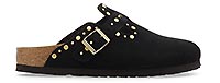 BOSTON RIVETS SUEDE BLACK - Birkenstock