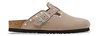 BOSTON RIVET SUEDE TAUPE - Birkenstock