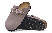 BOSTON SUEDE BRAIDED PURPLE - Birkenstock