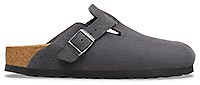BOSTON SUEDE CHARCOAL REG - Birkenstock