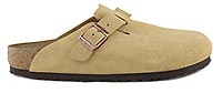 BOSTON SUEDE LATTE CREAM REG - Birkenstock