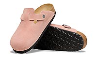 BOSTON SUEDE PINK CLAY - Birkenstock