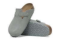 BOSTON SUEDE PURE SAGE - Birkenstock