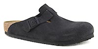 BOSTON SUEDE VELVET GREY REG - Birkenstock