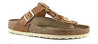 GIZEH LEOI BRAIDED COGNAC - Birkenstock