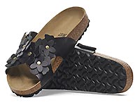 SIENA FLOWERS BLACK - Birkenstock
