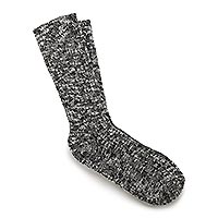 SOCKS COTTON SLUB M BLACK GRAY - Birkenstock