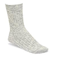SOCKS COTTON SLUB W GRAY WHITE - Birkenstock