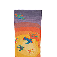 OISEAUX MAUVE ORANGE  - Bonne Maison