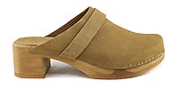 BOSABO CLOG SQUARE HEEL TAN - Bosabo