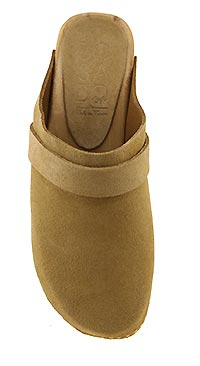 BOSABO CLOG SQUARE HEEL TAN - Bosabo