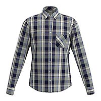 DANIEL C CHECKS 2 GREY BLUE - Brax