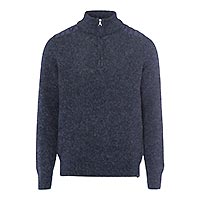 SANTO HALF ZIP NAVY MIX - Brax