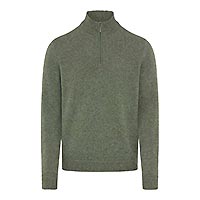 STEFFEN HALF ZIP GREEN MIX - Brax