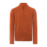 STEFFEN HALF ZIP ORANGE MIX - Brax