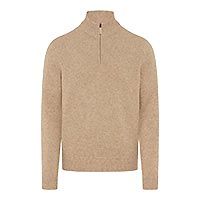 STEFFEN HALF ZIP SAND MIX - Brax