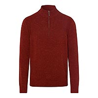 STEFFEN HALF ZIP TERRACOTTA - Brax