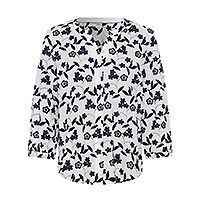VELIA BLANC BRODE FLEURS - Brax