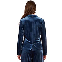 BLAZER VELOURS BLEU DENIM - Molly Bracken