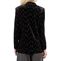 BLAZER VELOURS STRASS NOIR - Lili Sidonio