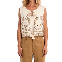 BOLERO MOLLY BEIGE ECRU BRODEE - Molly Bracken
