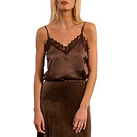 CARACO SATON DENTELLE CHOCOLAT - Molly Bracken
