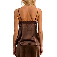 CARACO SATON DENTELLE CHOCOLAT - Molly Bracken