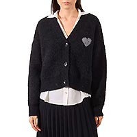 CARDIGAN COEUR NOIR  - Molly Bracken