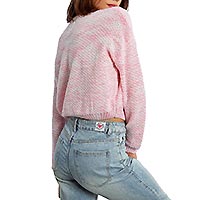 CARDIGAN CROP LIGHT ROSE - Lili Sidonio