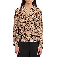 CHEMISE LEOPARD VOILE BEIGE - Lili Sidonio