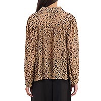 CHEMISE LEOPARD VOILE BEIGE - Lili Sidonio