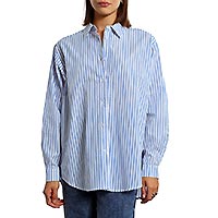 CHEMISE LILI OVERSIZE BLEU - Lili Sidonio