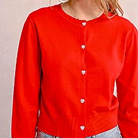 GILDA CARDIGAN CHERRY - Molly Bracken