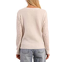 GILET CARDI MAILLE OFFWHITE - Molly Bracken
