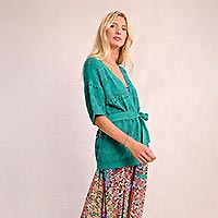 GILET MOLLY MAILLE GREEN - Molly Bracken