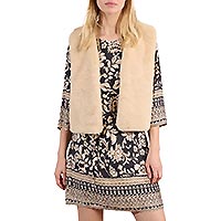 GILET SANS MANCHES BEIGE - Molly Bracken