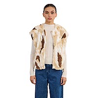 GILET SANS MANCHE MULTI BEIGE - Lili Sidonio