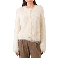 GILET TEXTURE OFFWHITE - Molly Bracken