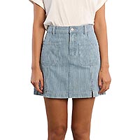 JUPE LILI DENIM RAYE - Lili Sidonio