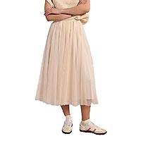 JUPE LONGUE PLISSEE OFFWHITE - Molly Bracken