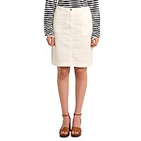 JUPE MOLLY DENIM BLANC - Molly Bracken