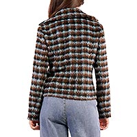 MANTEAUX CARREAUX BLEU MARRON - Molly Bracken