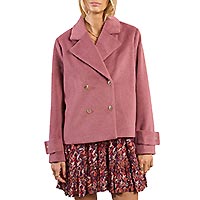 MANTEAU PALETOT DARK PINK - Molly Bracken