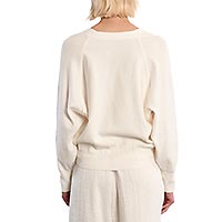 MINI CARDIGAN BOUTONNE BLANC - Lili Sidonio