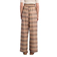 PANTALON LILI LARGE IMP BEIGE - Lili Sidonio